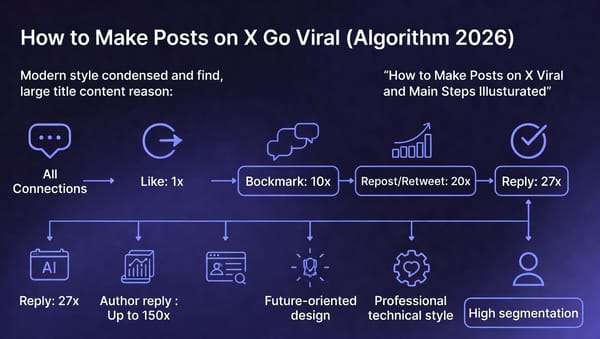 Cách làm bài viết trên X trở nên Viral (thuật toán 2026)